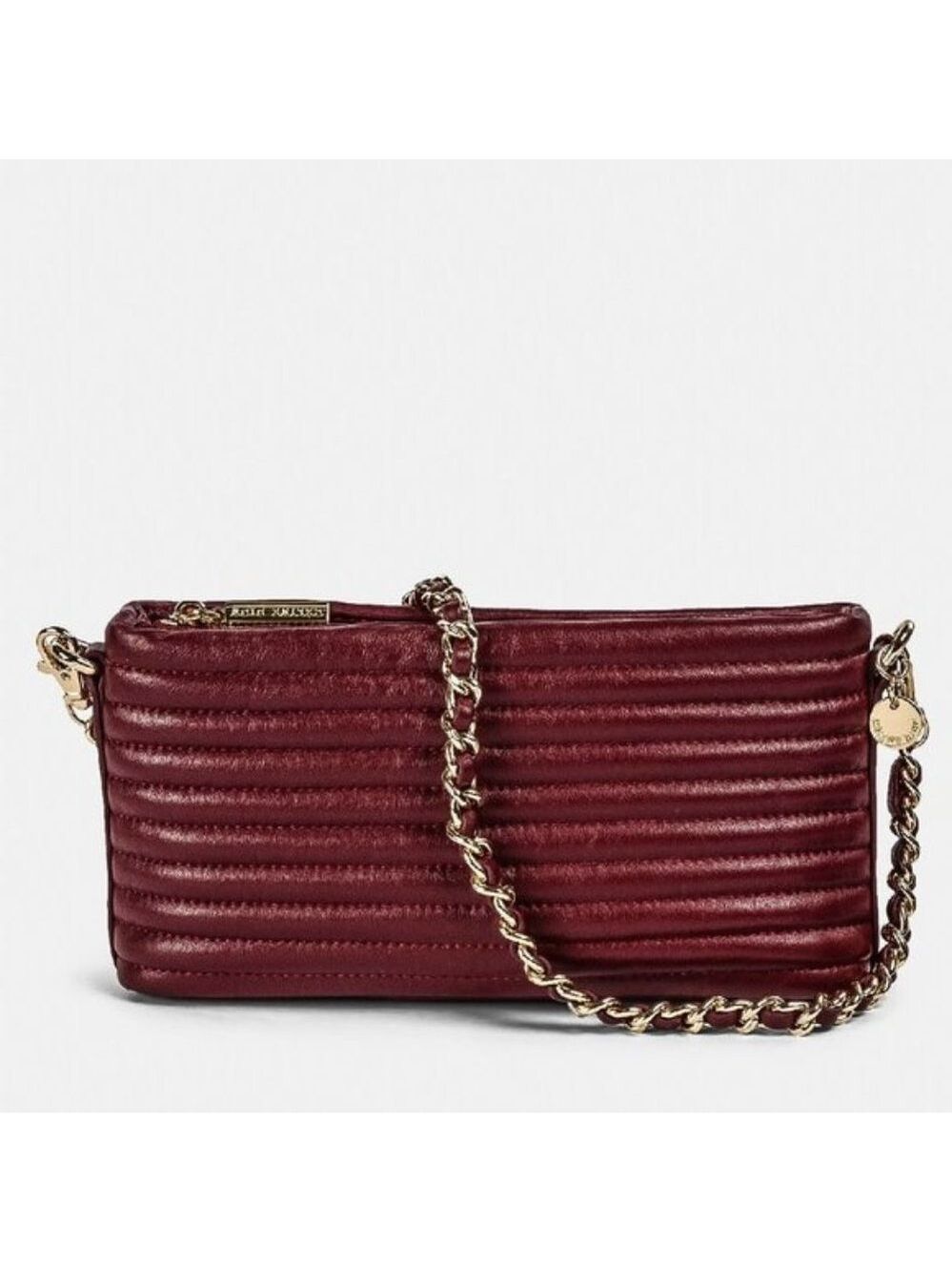 🔥 Celine Dion VIBRATO Quilted Leather CLUTCH